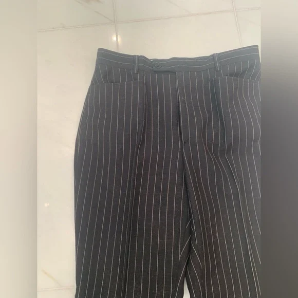 Gucci suit women coat duster 44 pants 46 dark blue/stripe - Picture 10 of 16